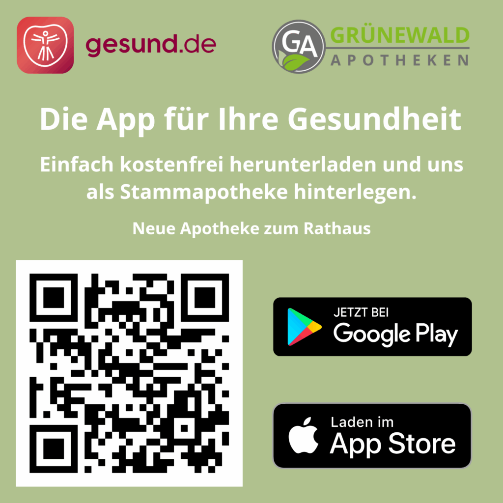 gesund.de_Neue Apotheke zum Rathaus Bestellapp mit QR Code zum Download